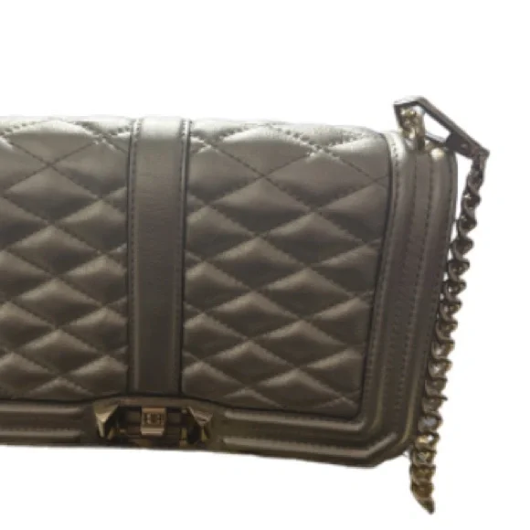 Rebecca Minkoff love pewter Silver Quilted Chain Bag - Picture 3 of 7